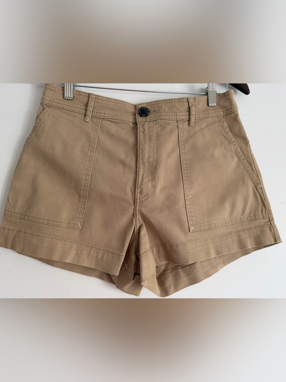 H&M Khaki Utility Cotton Shorts